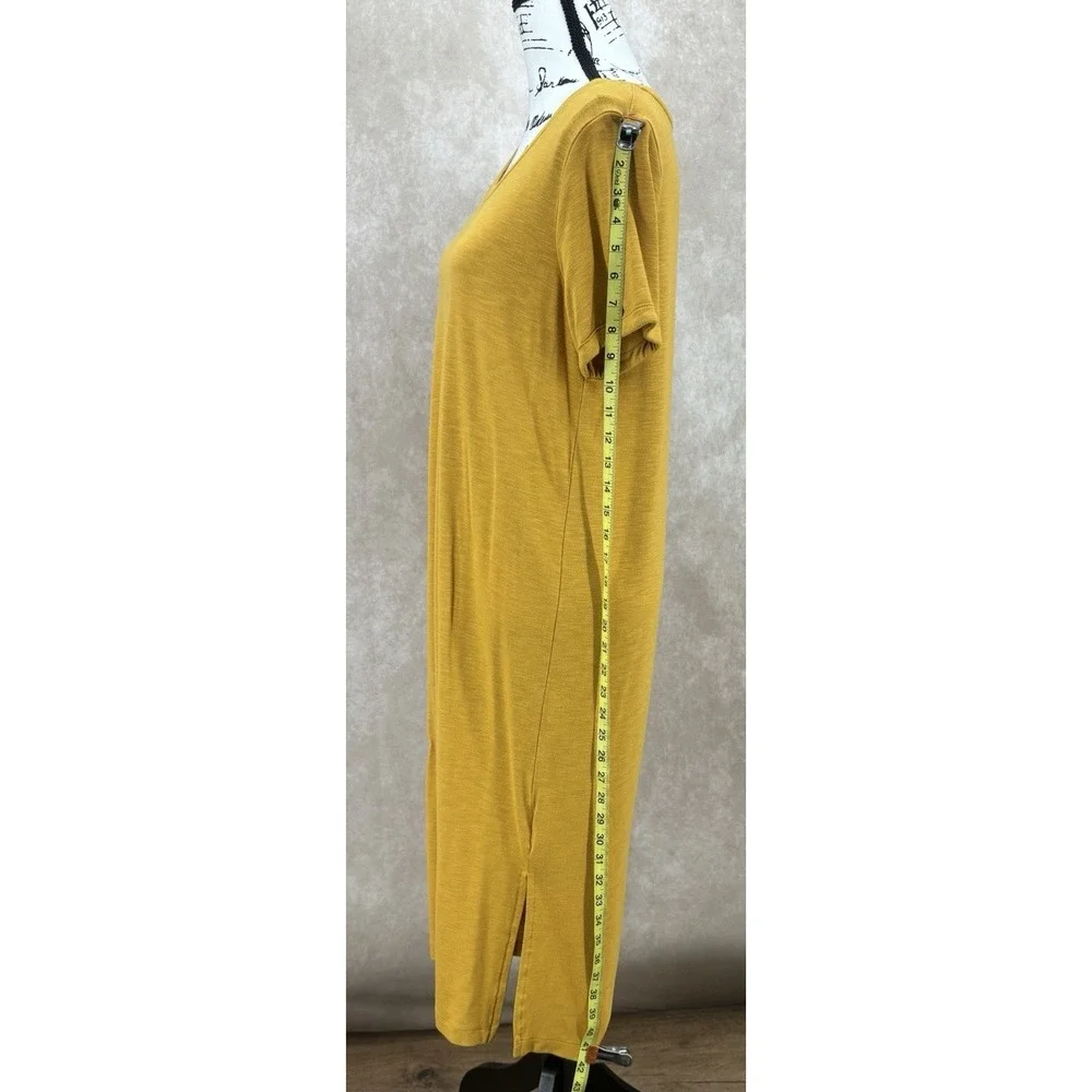 Jessica Simpson Finlee T-Shirt Dress Size Large Lot of 2 Black & Mustard Yellow - Picture 5 of 9